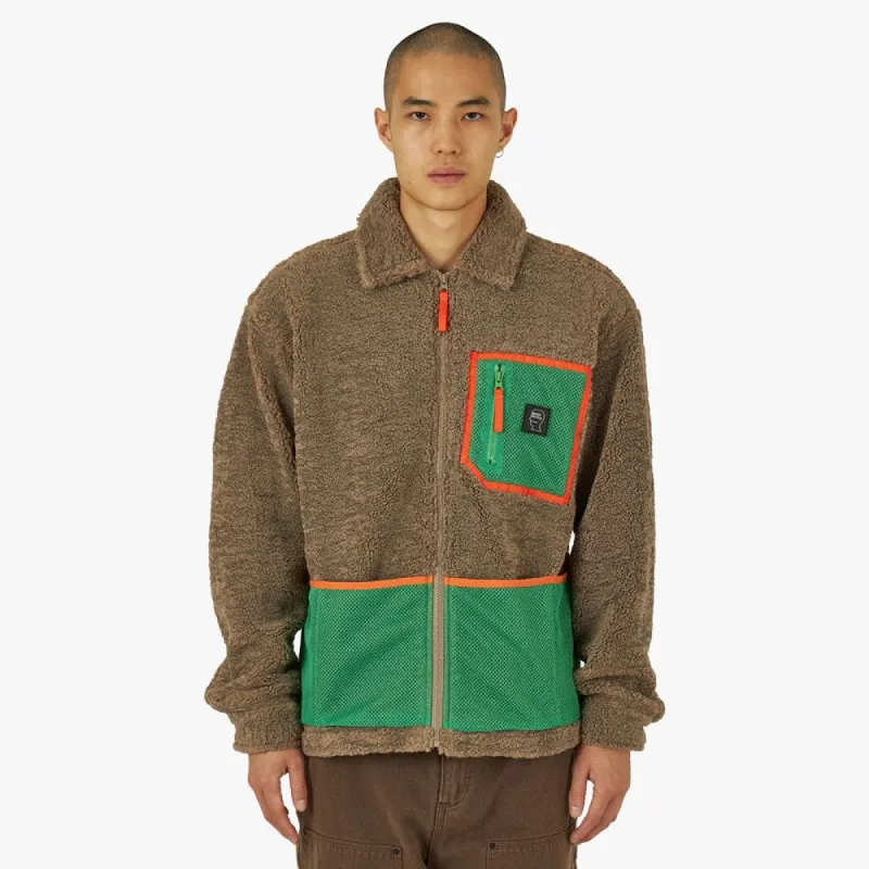 Brain Dead Mesherpa Zip Jacket / Nutmeg sold by Livestock