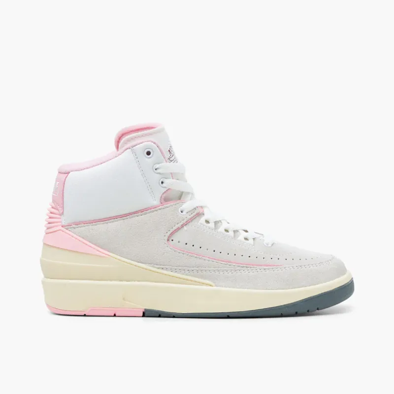 Jordan Women's 2 Retro Summit White / Gym Red - Medium Soft Pink sold by Livestock