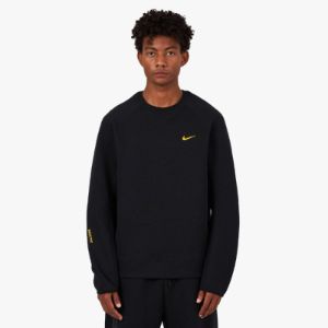 Nike NOCTA Tech Fleece Crewneck Black / University Gold sold by Livestock