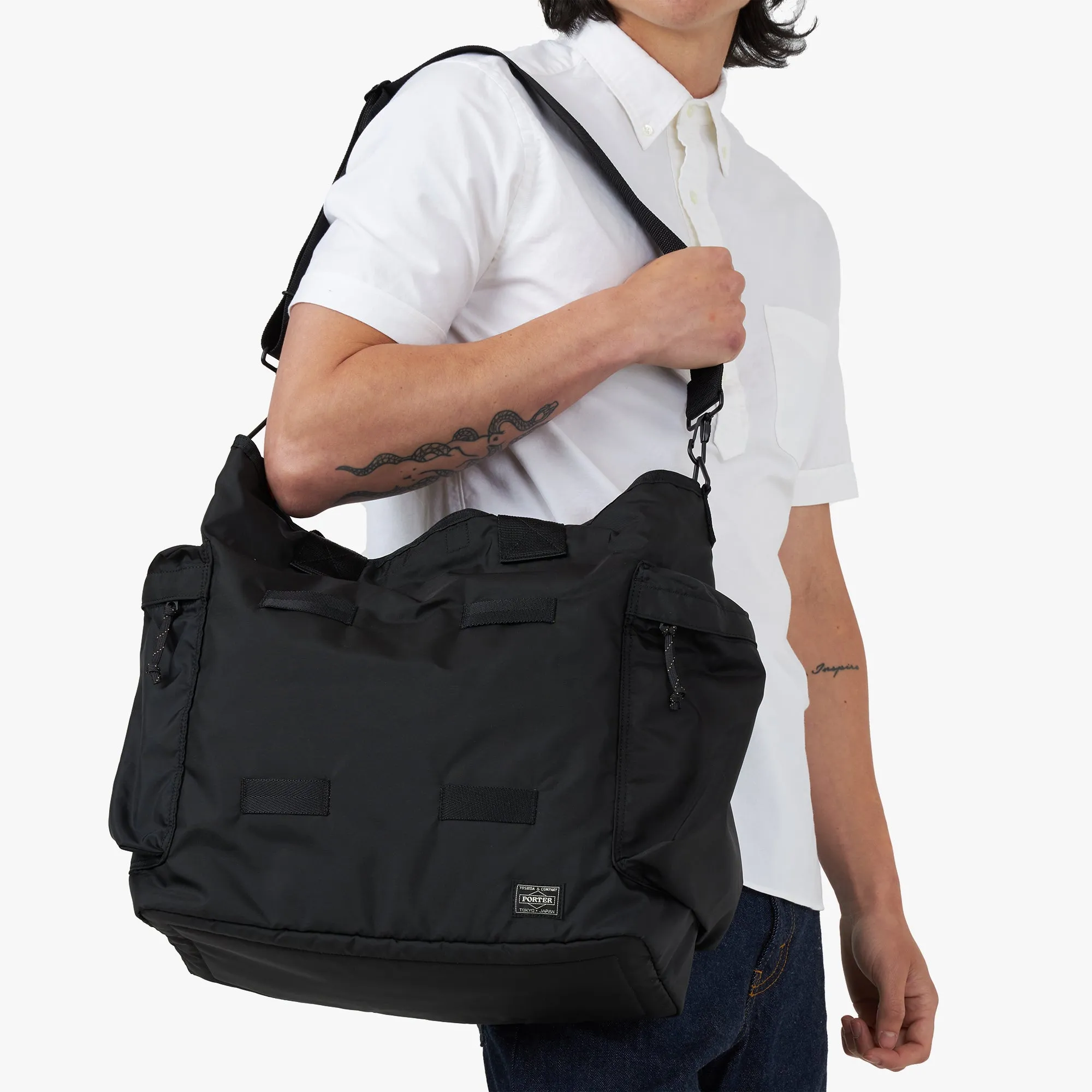 PORTER Force 2Way Tote Bag / Black sold by Livestock product image thumbnail 2