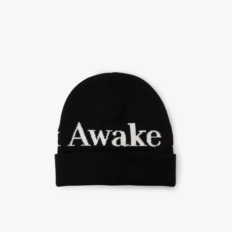 Awake NY Serif Logo Beanie / Black sold by Livestock