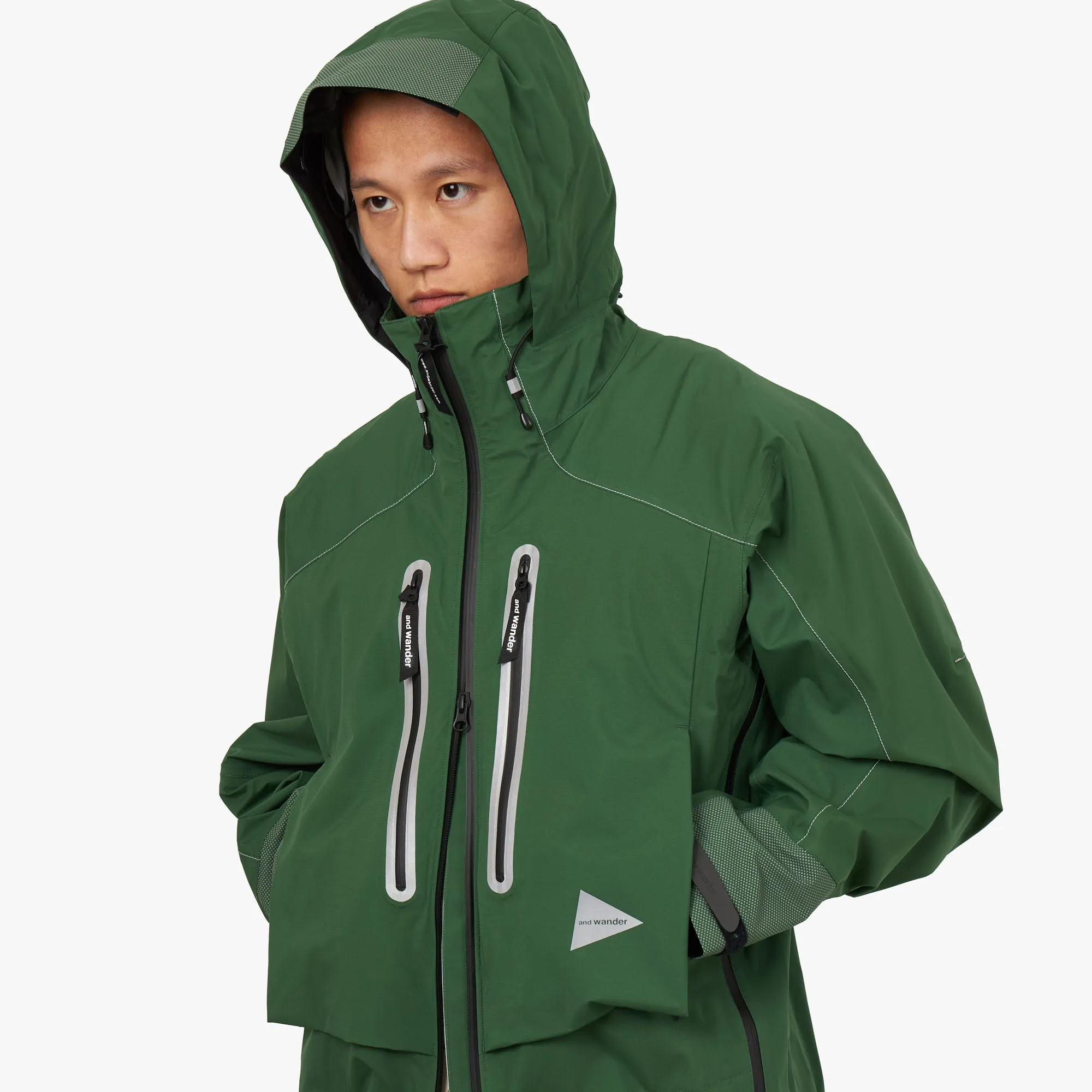 and wander Pertex Shield Rain Jacket / Green sold by Livestock product image thumbnail 4