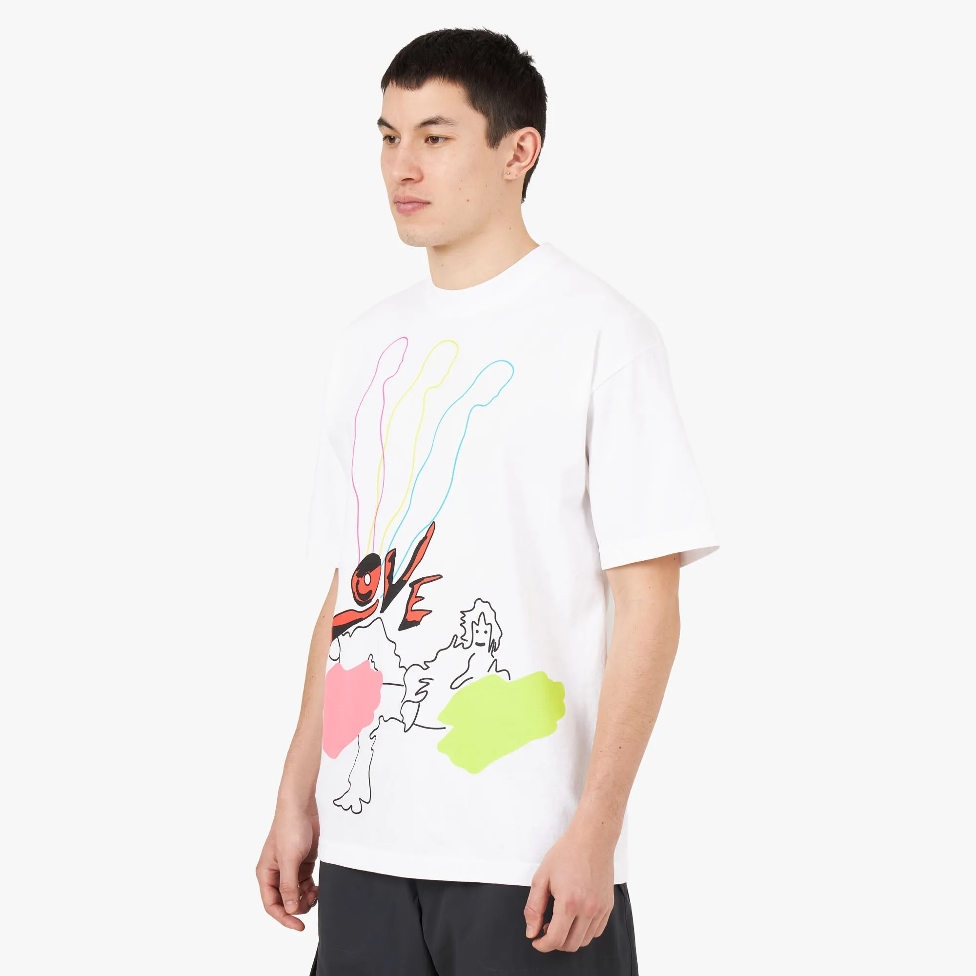 b.Eautiful Date T-shirt / White sold by Livestock product image thumbnail 2