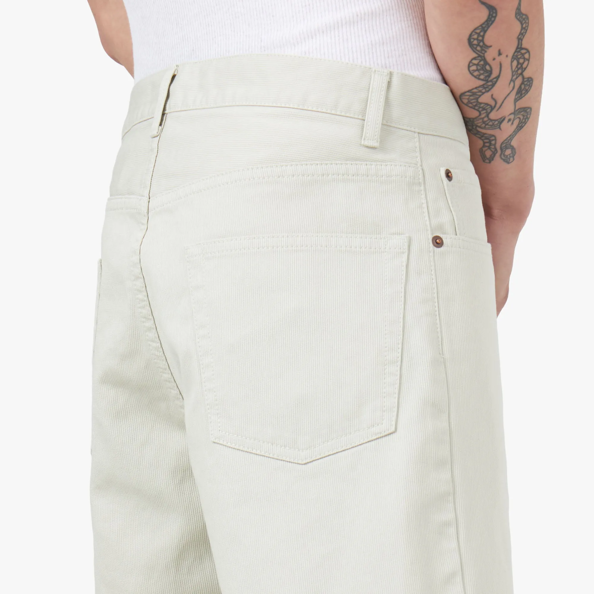BEAMS PLUS 5 Pocket Shorts Pique / Oyster sold by Livestock product image thumbnail 5