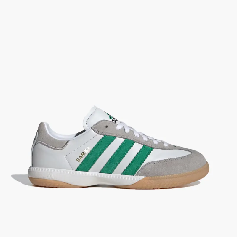 adidas Originals Samba MN Ftwr White / Green - Gum sold by Livestock