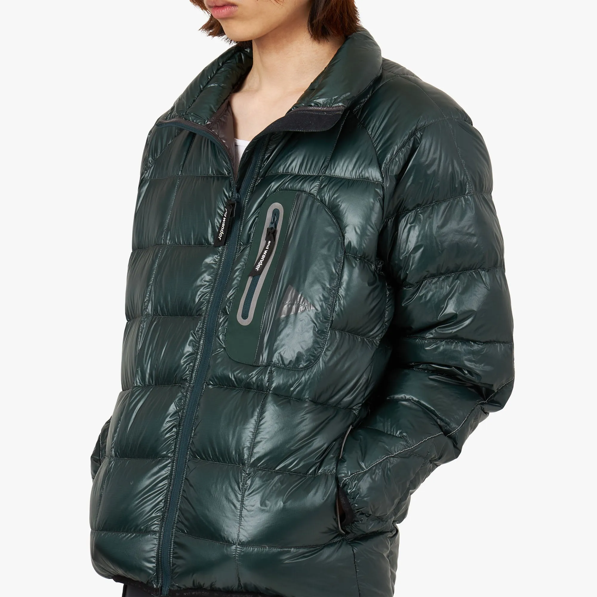 and wander Diamond Stitch Down Jacket / Green | Parallel