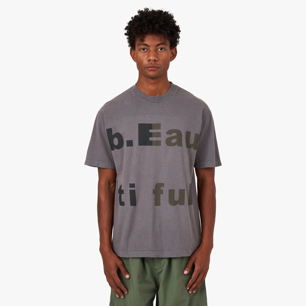 b.Eautiful baku-baku T-shirt / Charcoal sold by Livestock