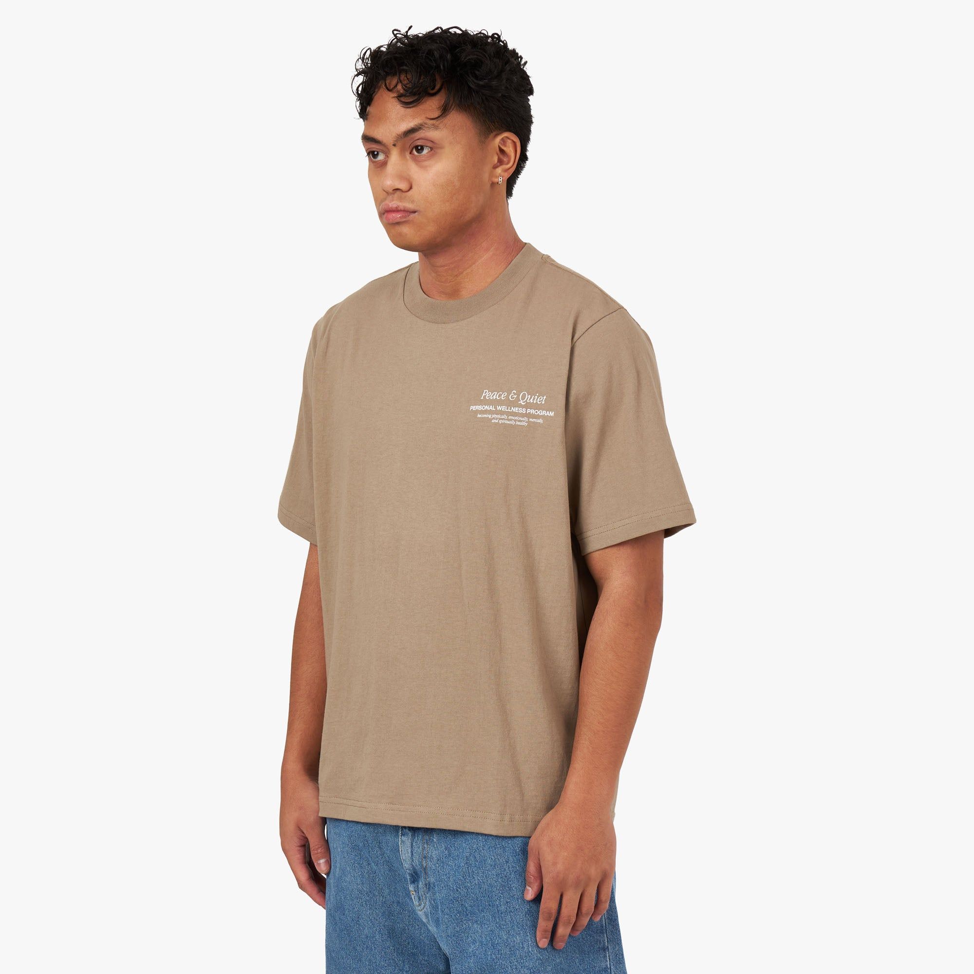 Museum Of Peace And Quiet WELLNESS PROGRAM T-SHIRT / Clay sold by Livestock product image thumbnail 3
