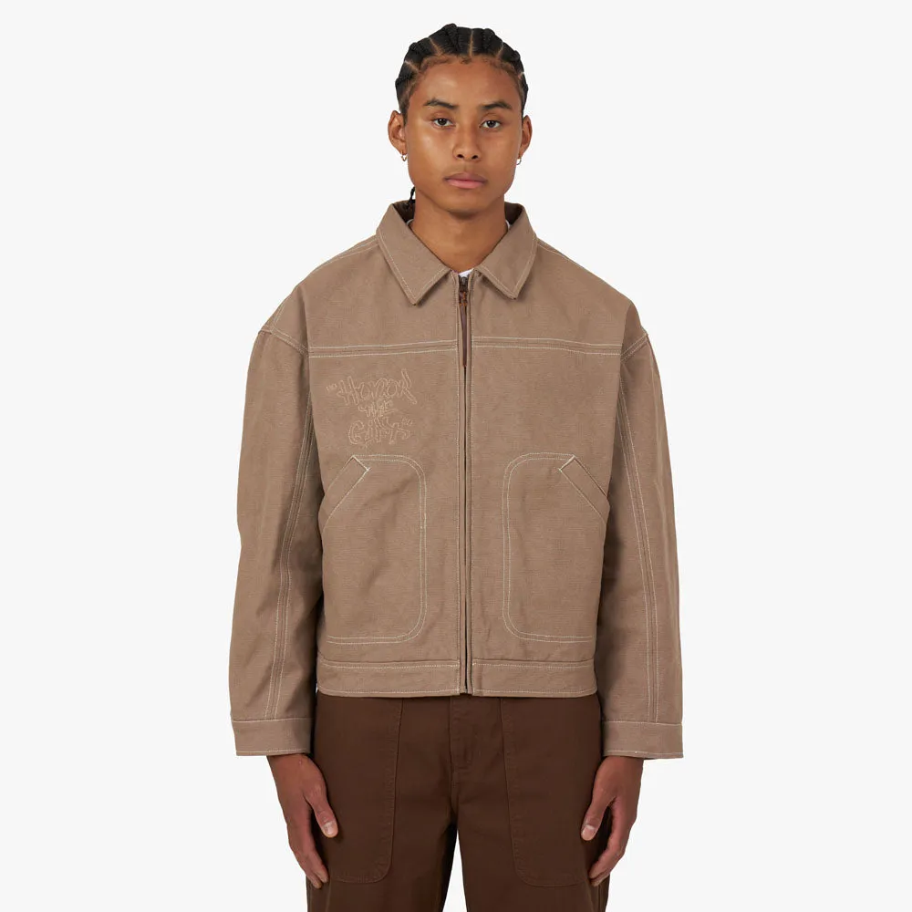Honor The Gift Script Carpenter Jacket / Light Brown sold by Livestock