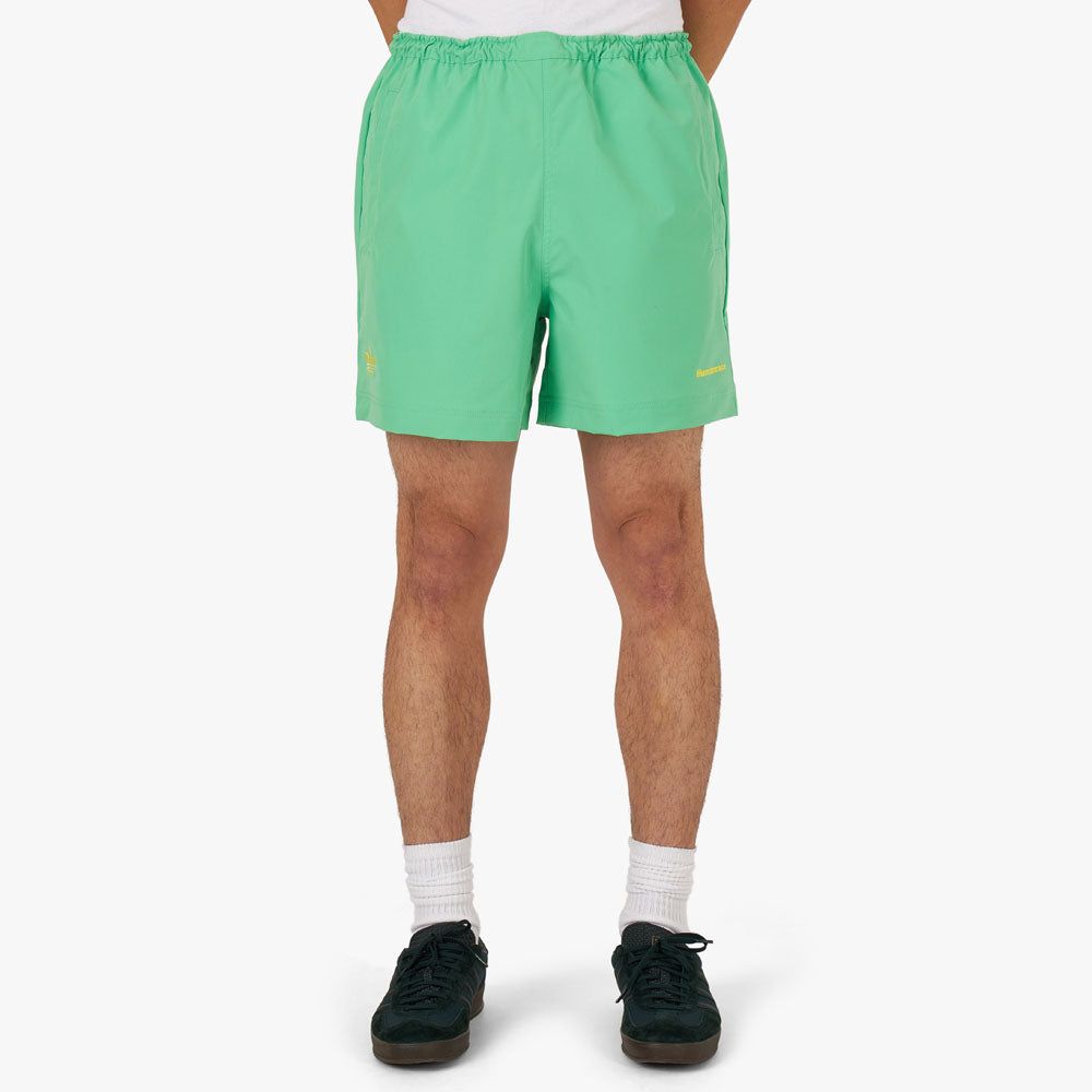 adidas Originals x Pharrell Williams Woven Shorts / Semi Screaming Green sold by Livestock