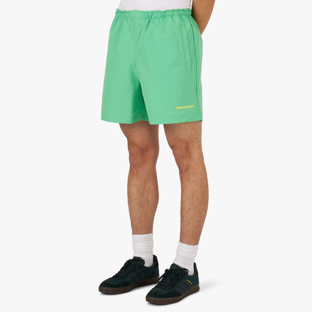 adidas Originals x Pharrell Williams Woven Shorts / Semi Screaming Green sold by Livestock product image thumbnail 2