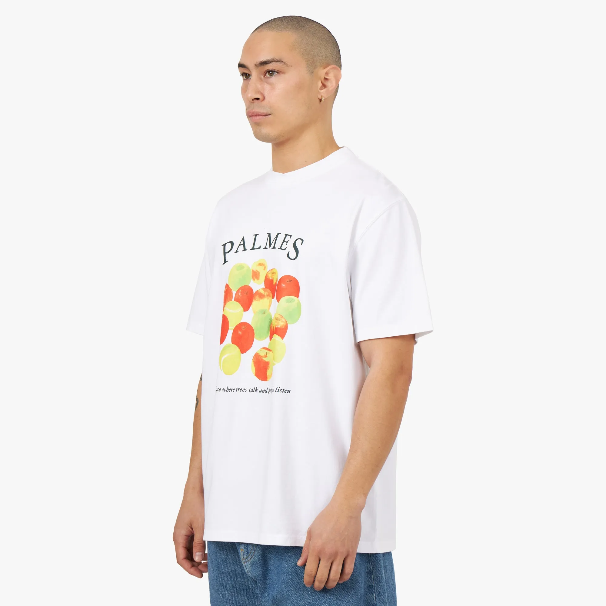 Palmes Apples T-shirt / White sold by Livestock product image thumbnail 2