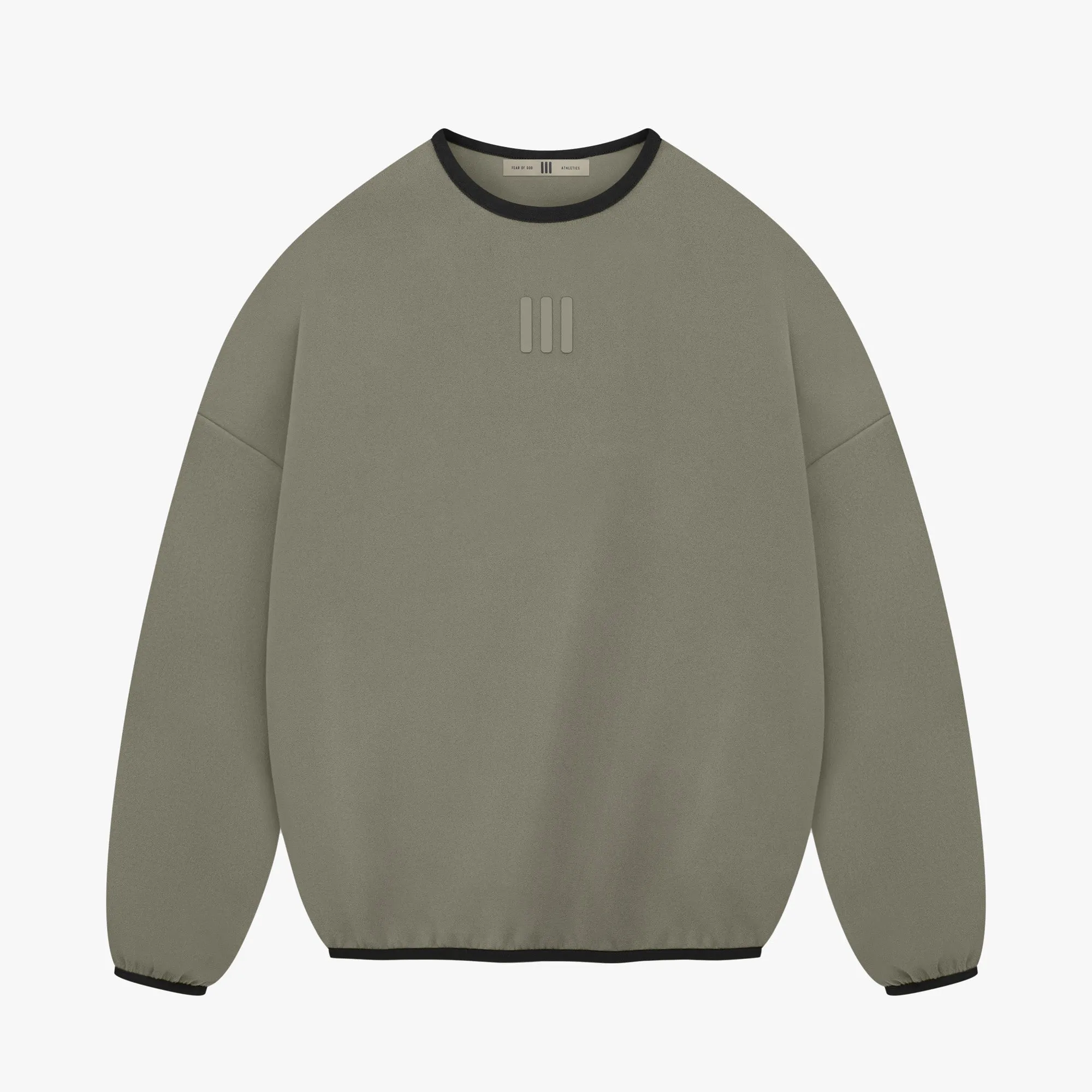 adidas x Fear of God Athletics Suede Fleece Crewneck / Clay | Parallel