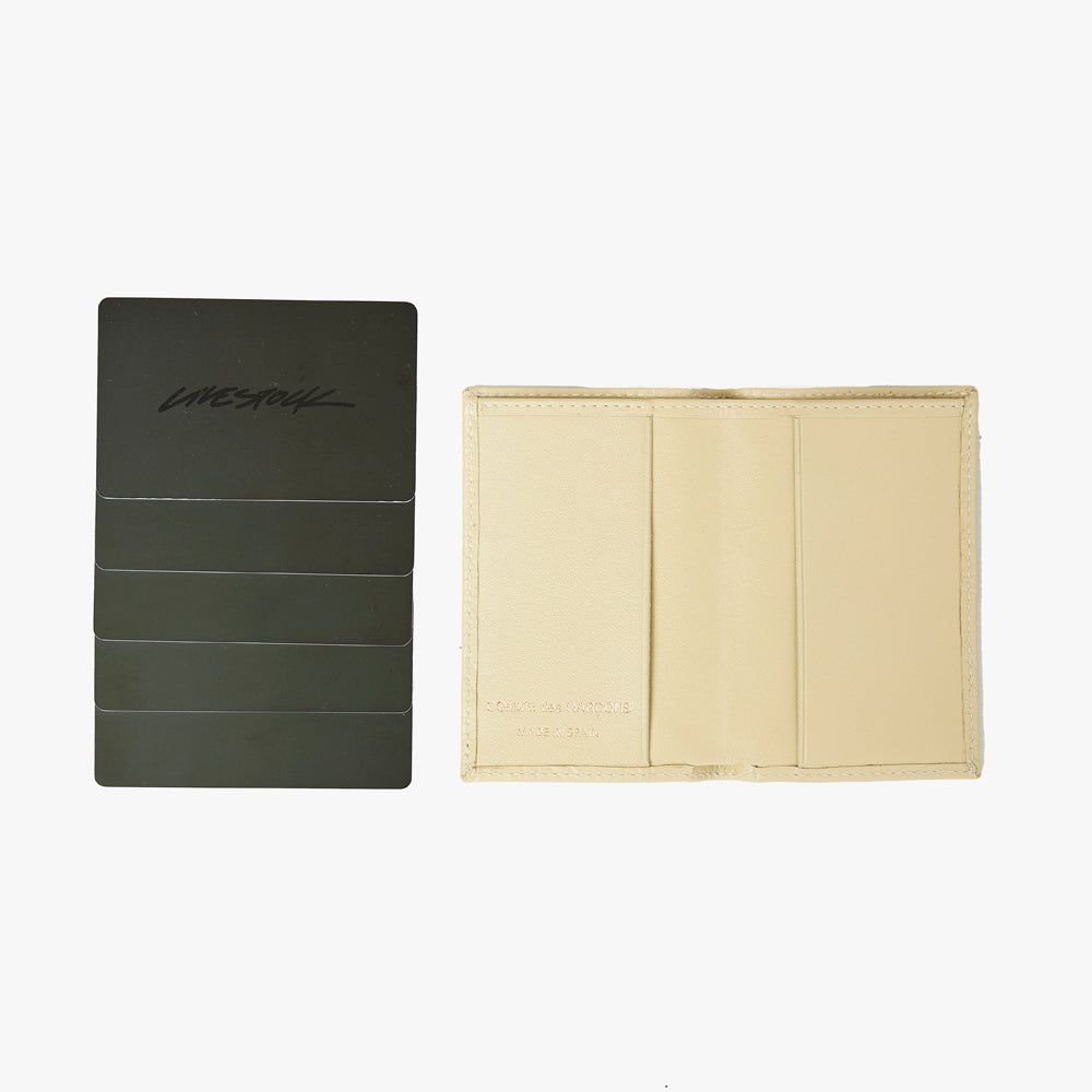 COMME des GARÇONS WALLET Embossed Leather Wallet / Off White sold by Livestock product image thumbnail 2