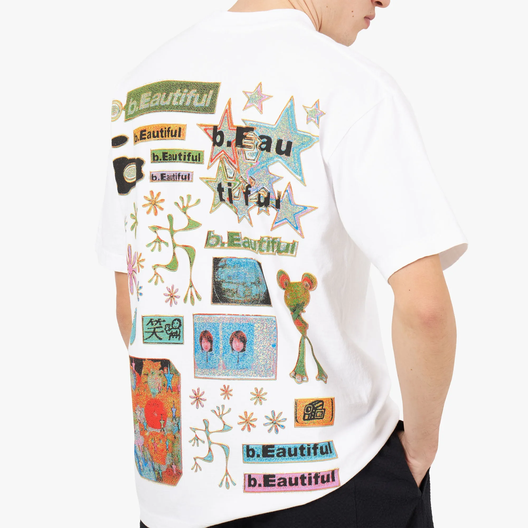 b.Eautiful x Ibuki Sakai T-shirt / White sold by Livestock product image thumbnail 5