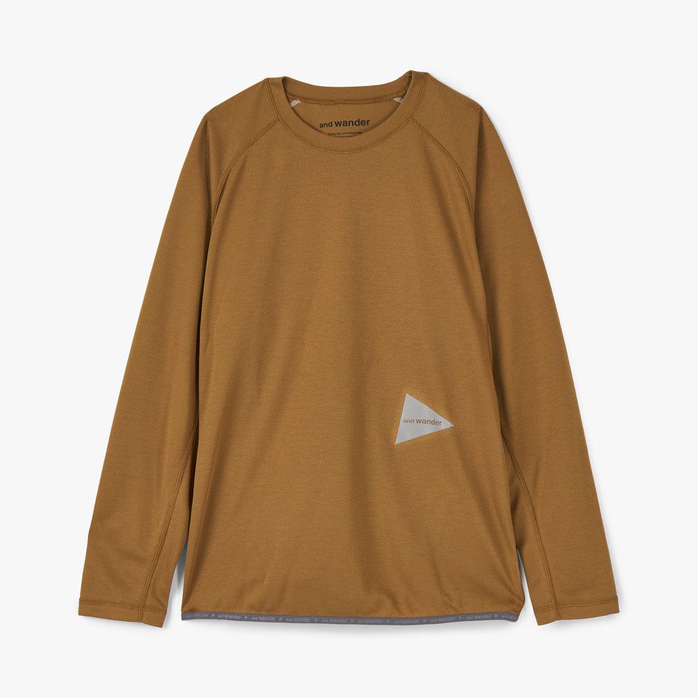 and wander Power Dry Jersey Raglan Long Sleeve T-shirt / Beige sold by Livestock product image thumbnail 4