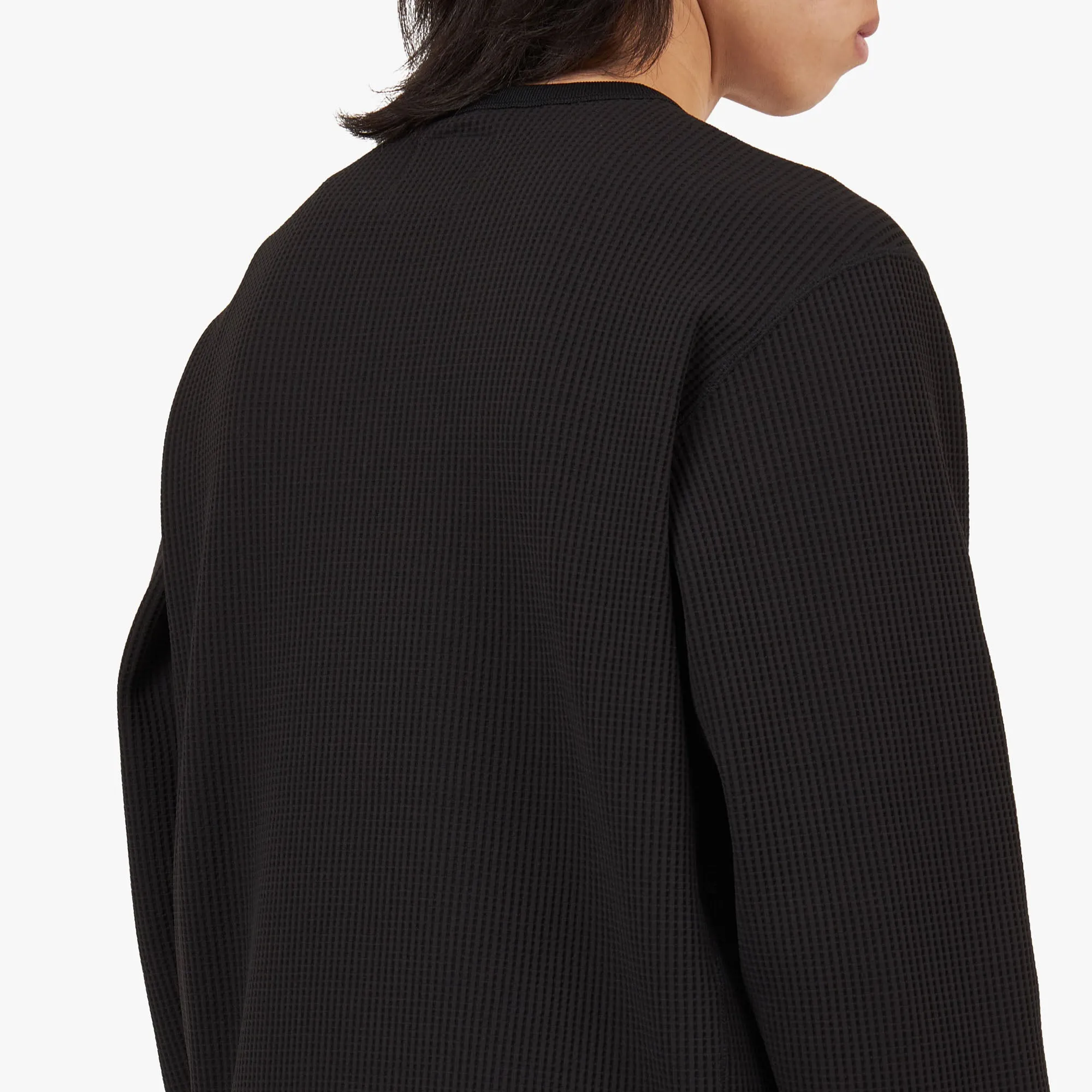 Snow Peak Dry Waffle Long Sleeve T-shirt / Black sold by Livestock product image thumbnail 5