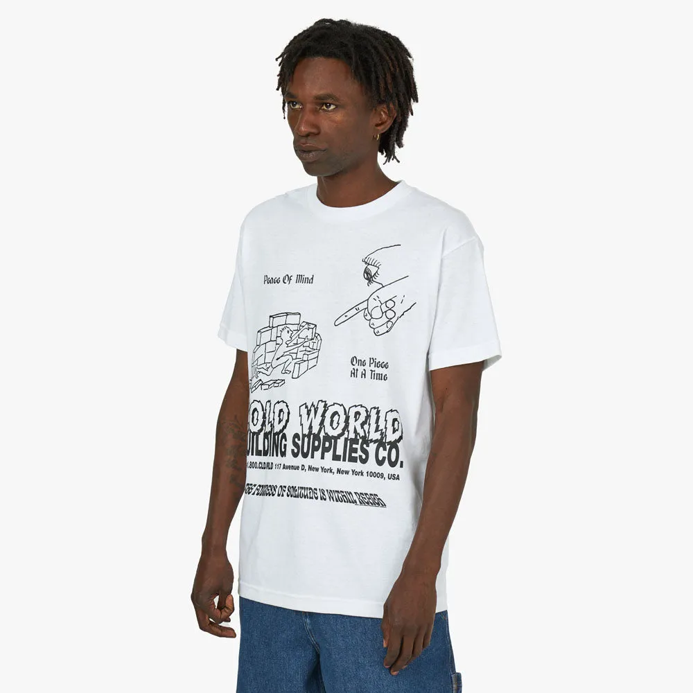 Cold World Frozen Goods Peace Of Mind T-shirt / White sold by Livestock product image thumbnail 2