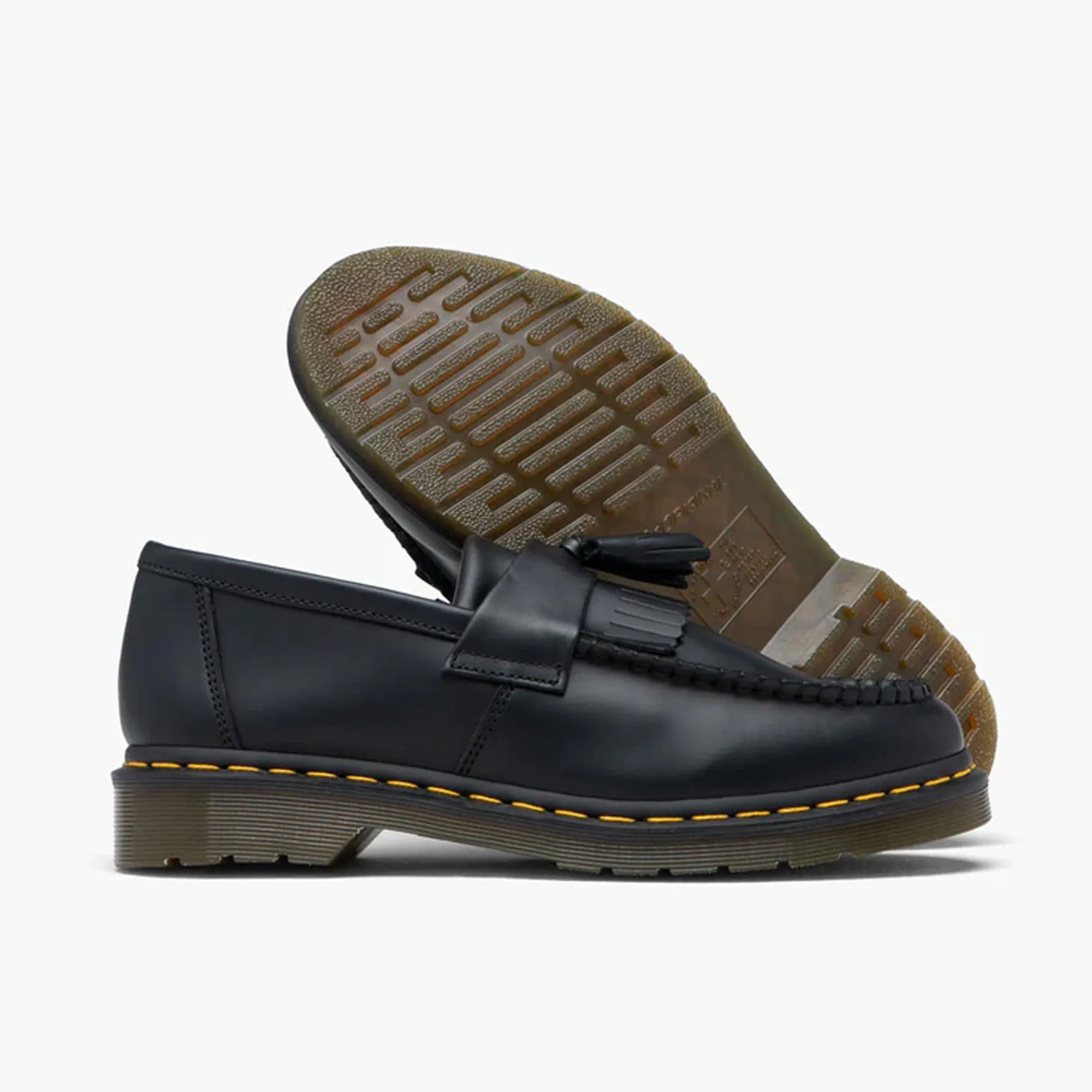 Dr. Martens Adrian Yellow Stitch Tassel Loafer / Black Smooth Leather sold by Livestock product image thumbnail 2