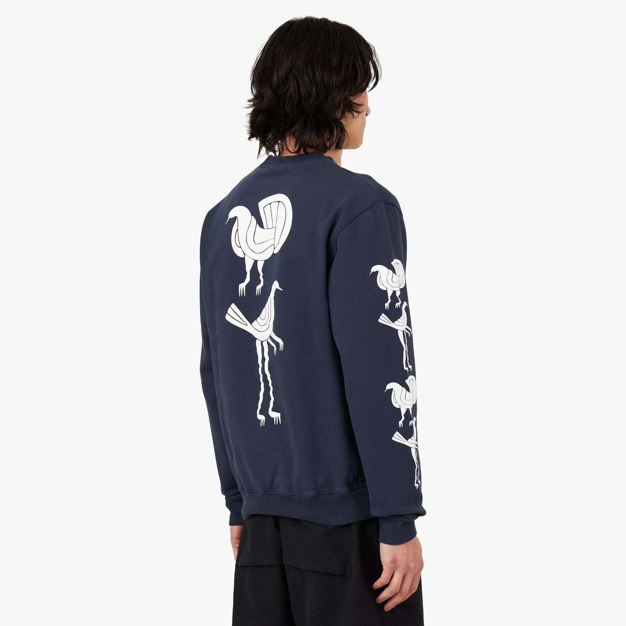 by Parra Fancy Pigeon Crewneck / Midnight Blue sold by Livestock product image thumbnail 3