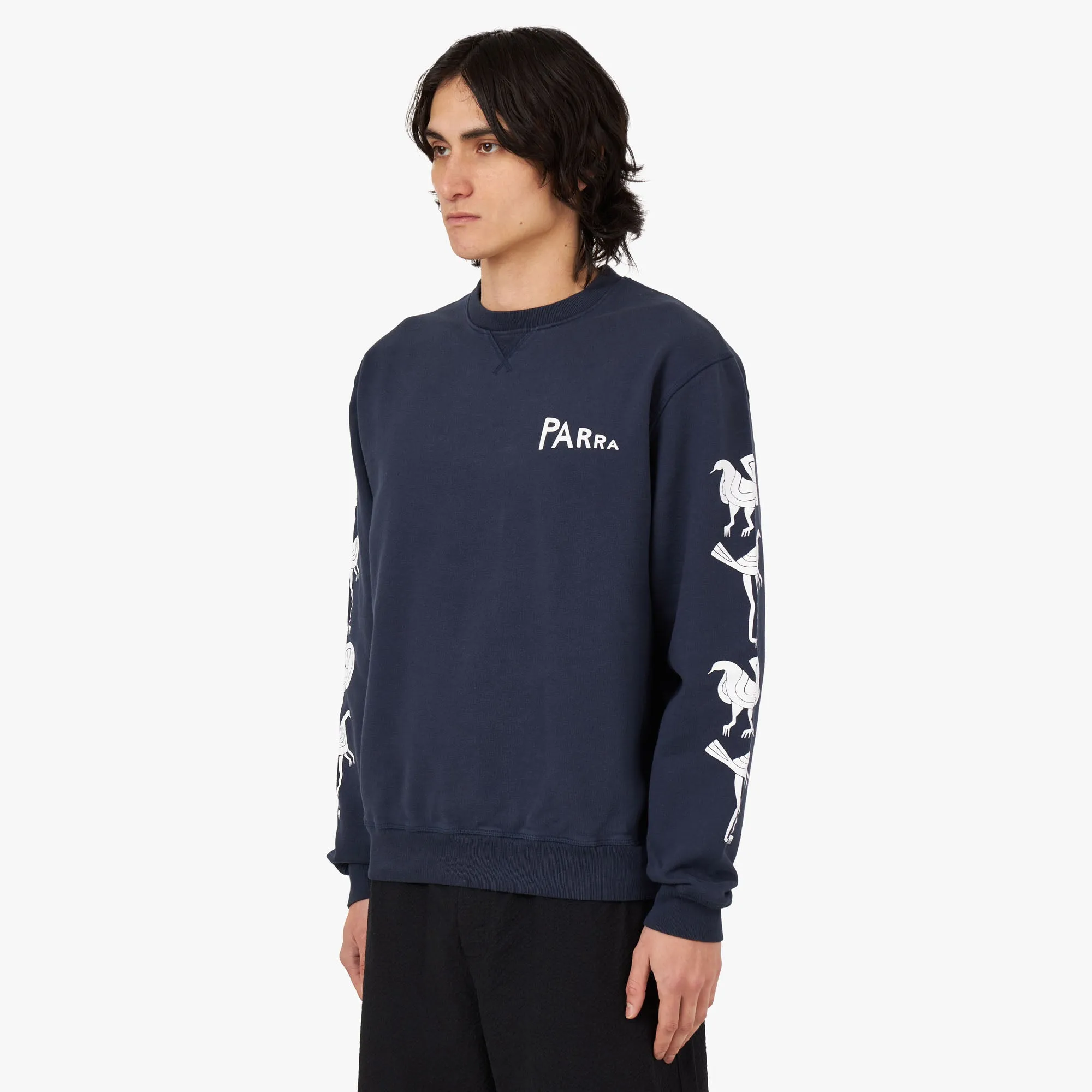 by Parra Fancy Pigeon Crewneck / Midnight Blue sold by Livestock product image thumbnail 2