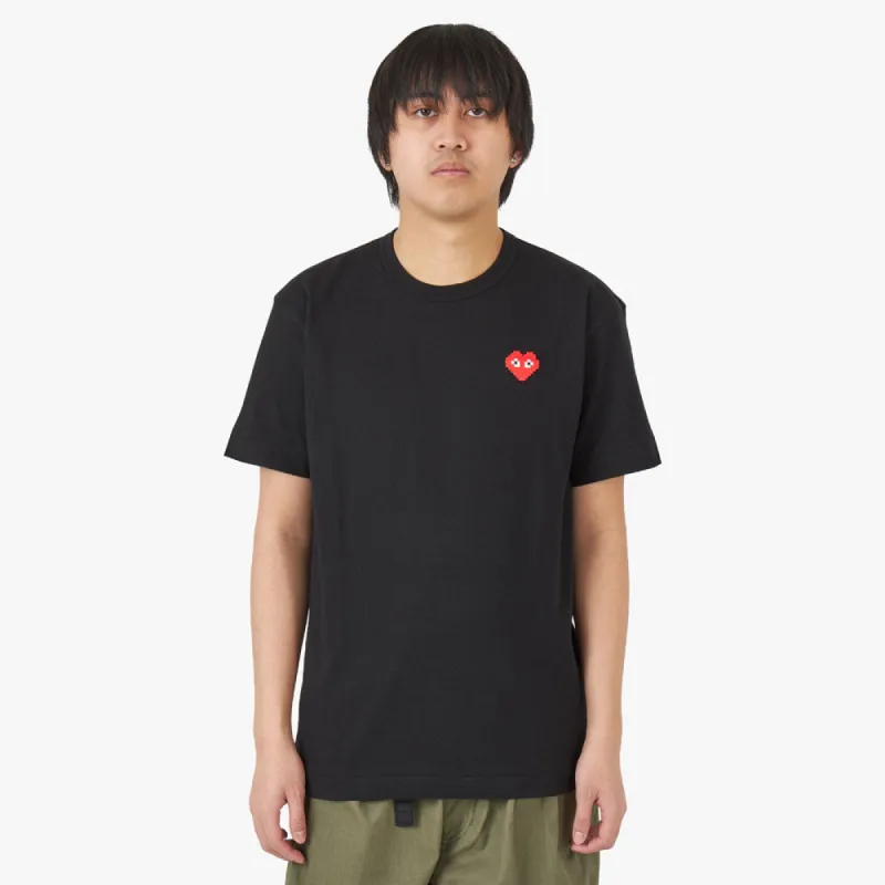 COMME des GARÇONS PLAY Invader Heart T-shirt / Black sold by Livestock