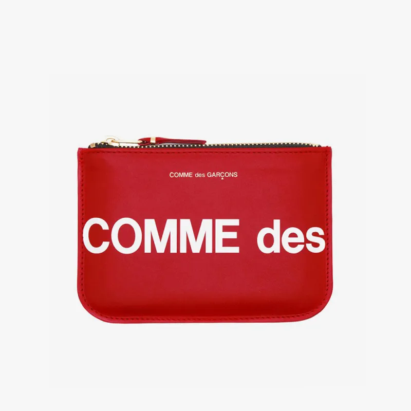 COMME des GARÇONS WALLET Huge Logo Zip Wallet / Red sold by Livestock
