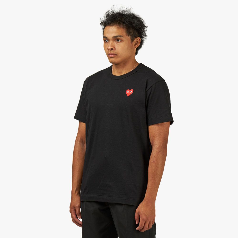 COMME des GARCONS PLAY Red Heart T-Shirt / Black sold by Livestock product image thumbnail 2