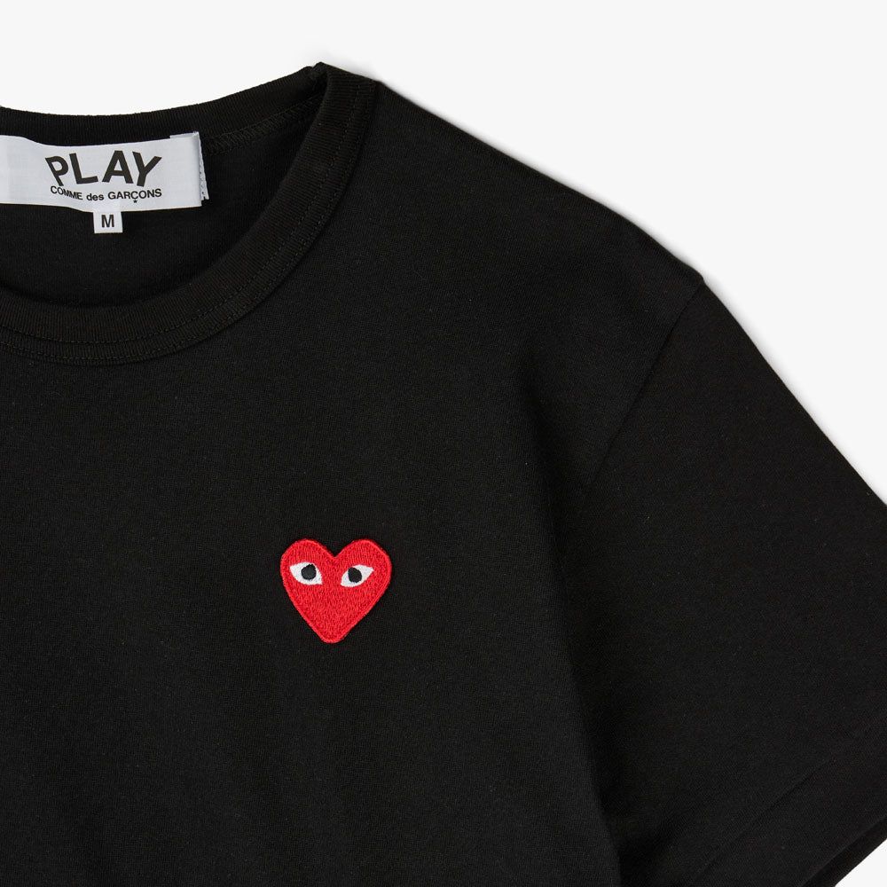 COMME des GARCONS PLAY Red Heart T-Shirt / Black sold by Livestock product image thumbnail 6