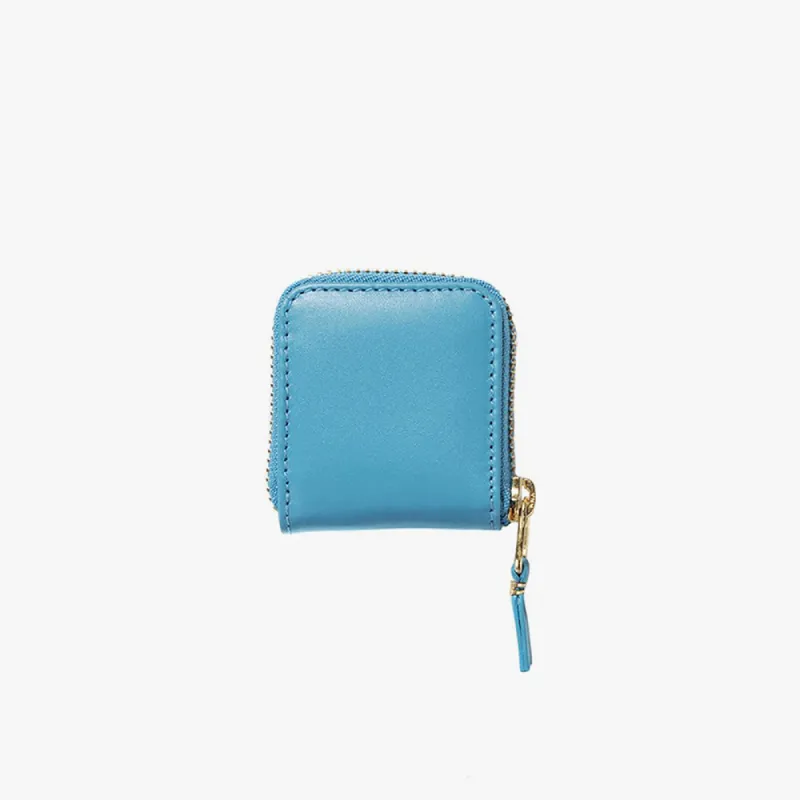 COMME des GARÇONS WALLET Classic Leather Zip Wallet / Blue sold by Livestock