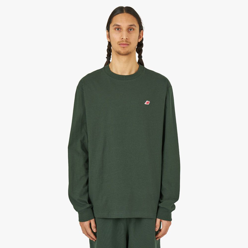 New Balance MADE in USA Core Long Sleeve T-shirt / Midnight Green sold by Livestock