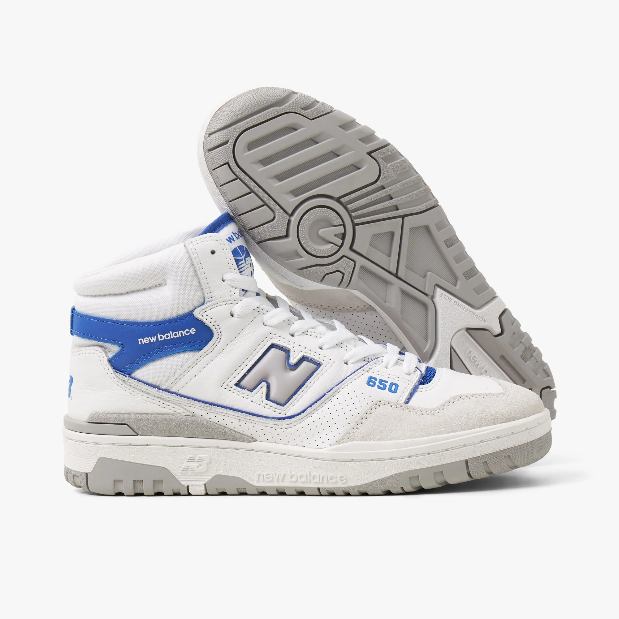 New Balance BB650RWI White / Marine Blue sold by Livestock product image thumbnail 2