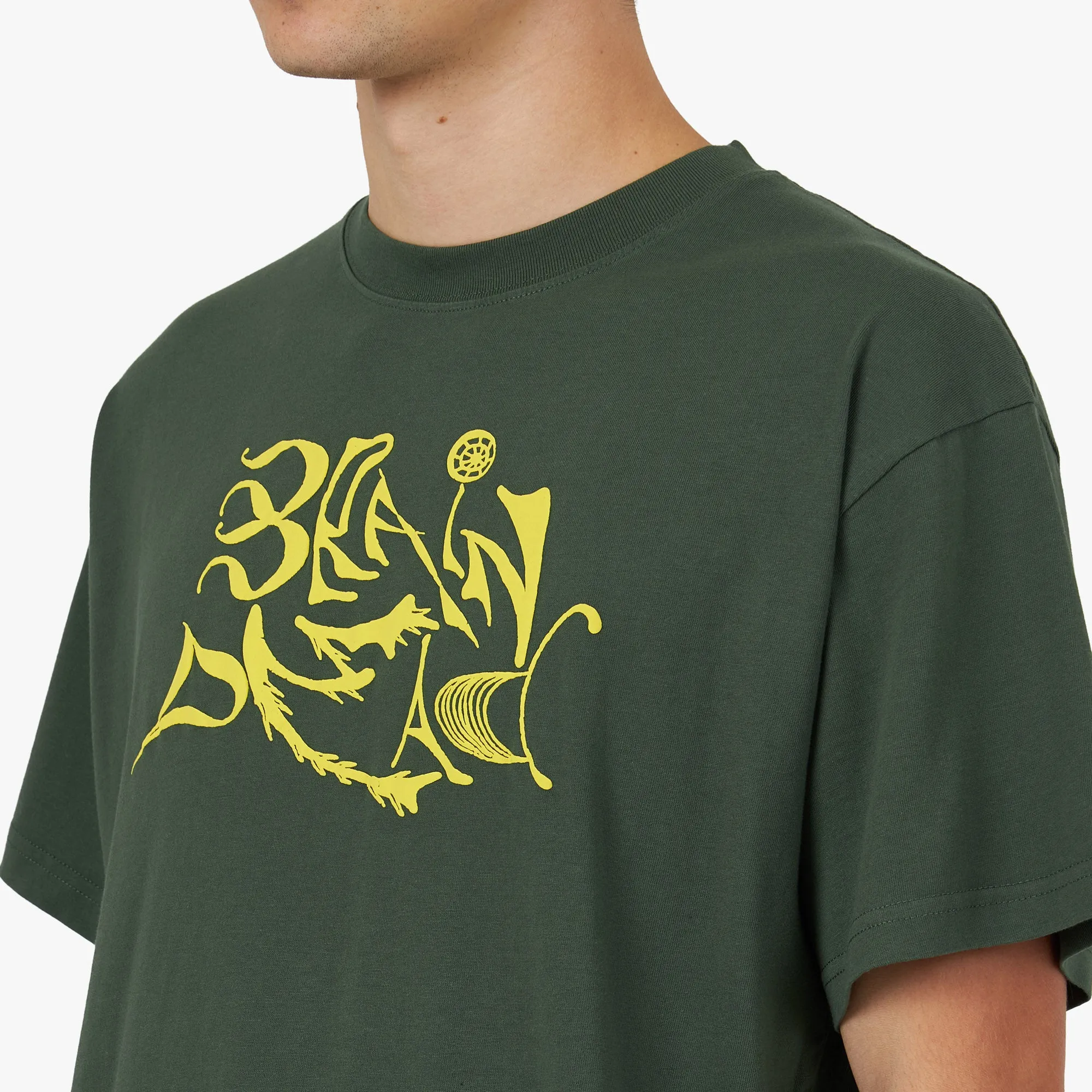 Brain Dead New Age T-shirt / Green sold by Livestock product image thumbnail 4