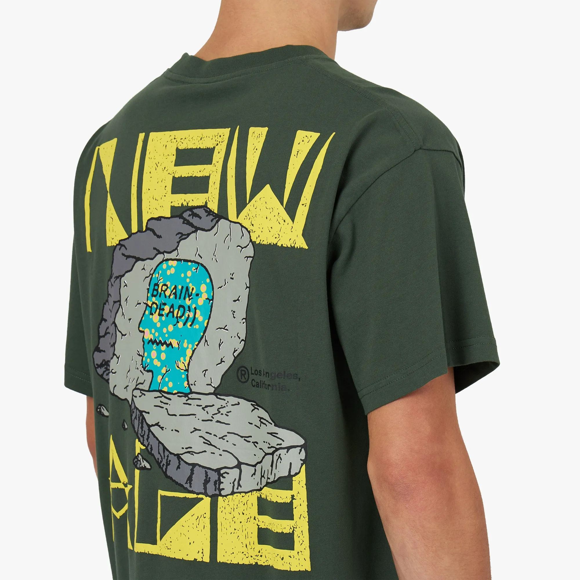 Brain Dead New Age T-shirt / Green sold by Livestock product image thumbnail 5