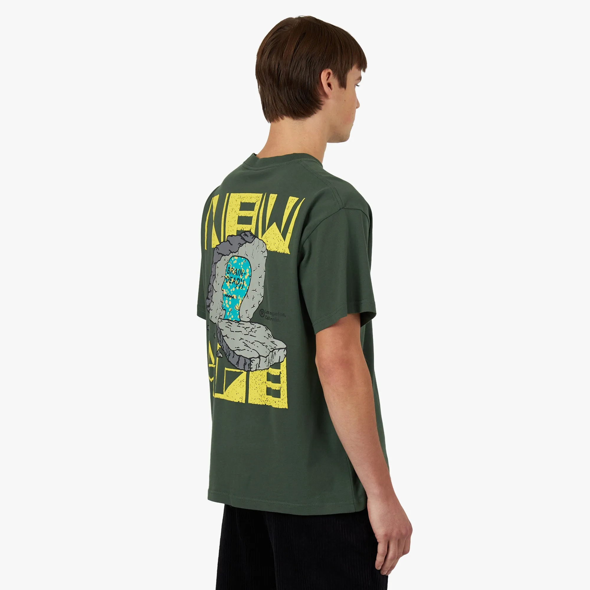 Brain Dead New Age T-shirt / Green sold by Livestock product image thumbnail 3