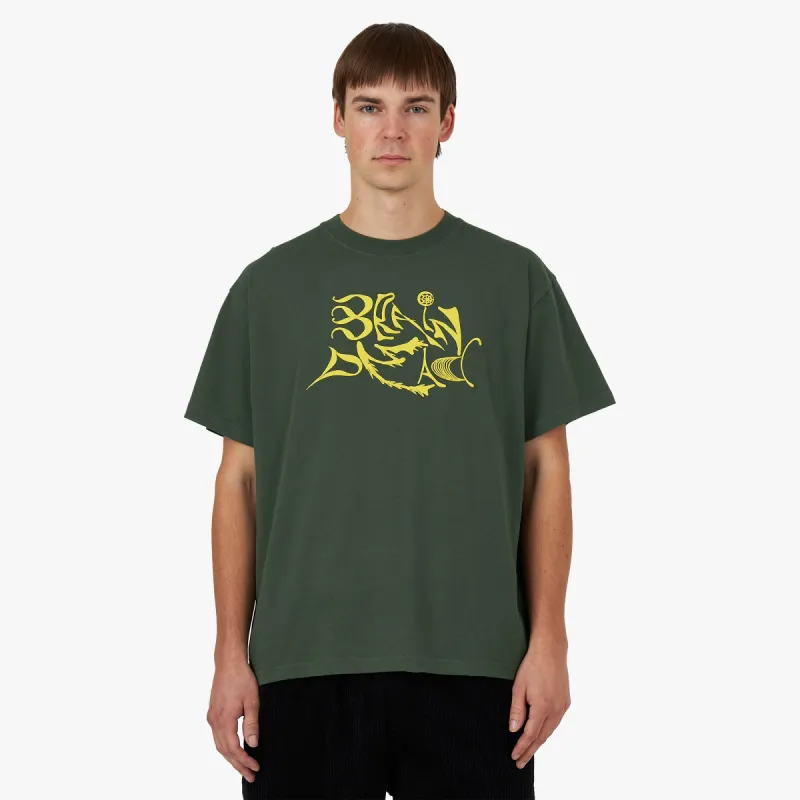 Brain Dead New Age T-shirt / Green made by Livestock