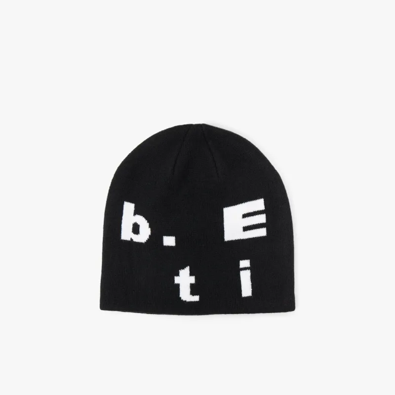 b.Eautiful Stacked Logo Beanie / Black made by Livestock