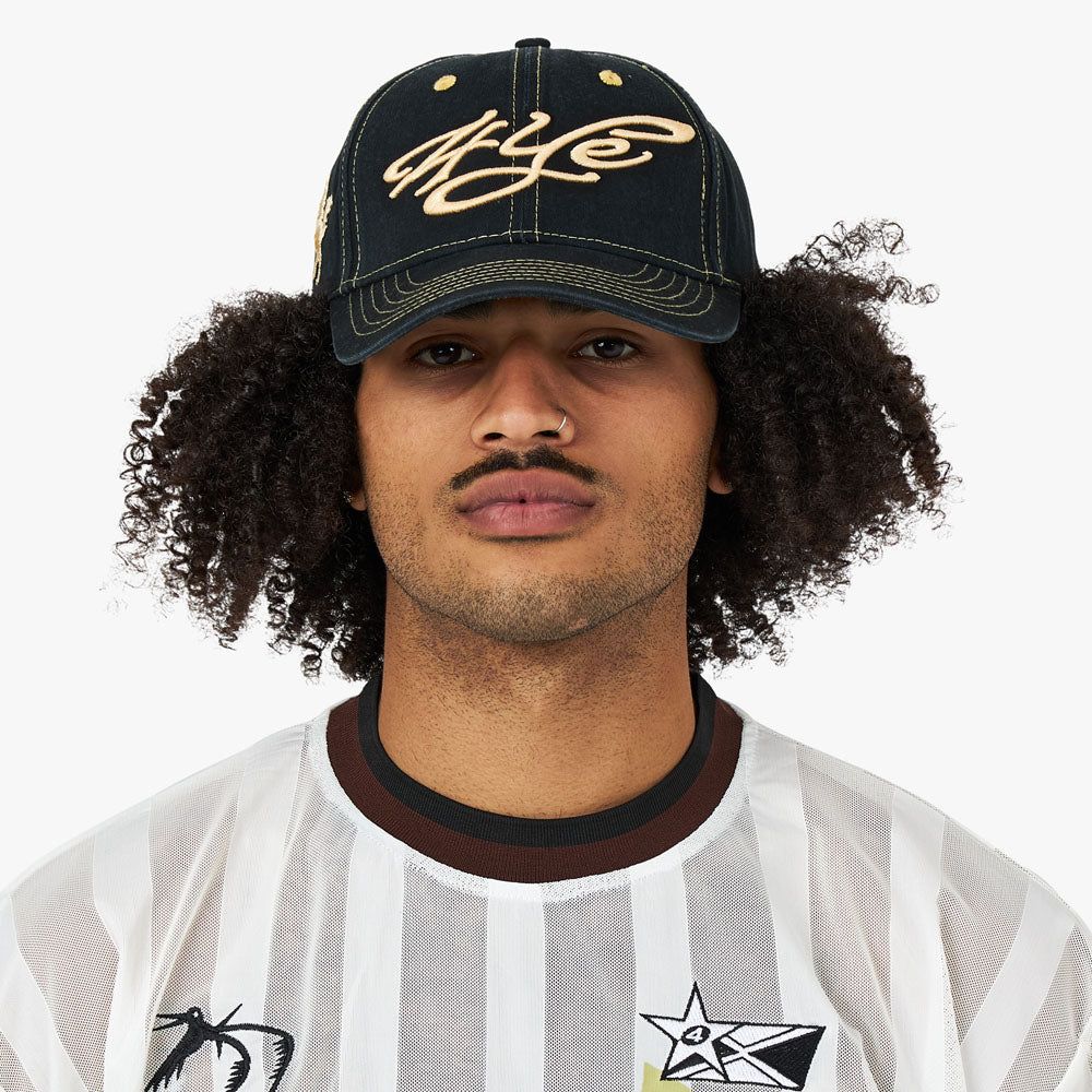 【YEGG】 Logo cap ♥4colors 4YE Signature Logo Lo-Pro Cap Black / Gold | Parallel