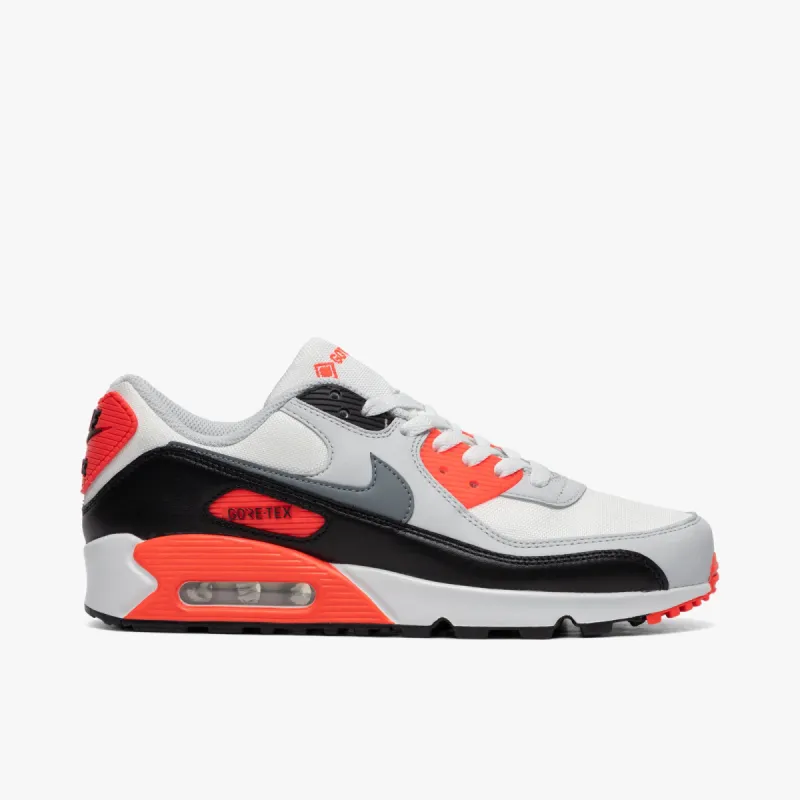 Nike Air Max 90 Goretex Summit White / Cool Grey - Bright Crimson sold by Livestock