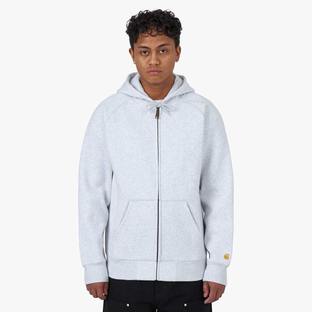Carhartt WIP Hooded Chase Jacket / Ash Heather sold by Livestock