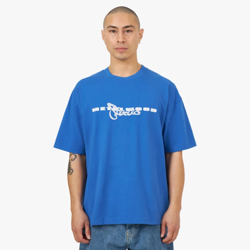 Metalwood Studio Logo T-shirt / Cobalt made by Livestock