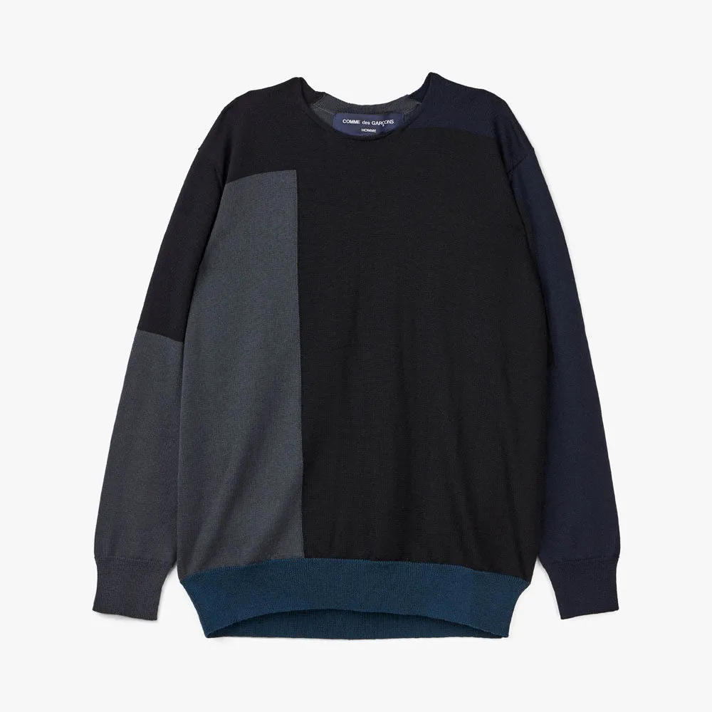 COMME des GARÇONS HOMME Worsted Wool Crewneck / Multi sold by Livestock product image thumbnail 4