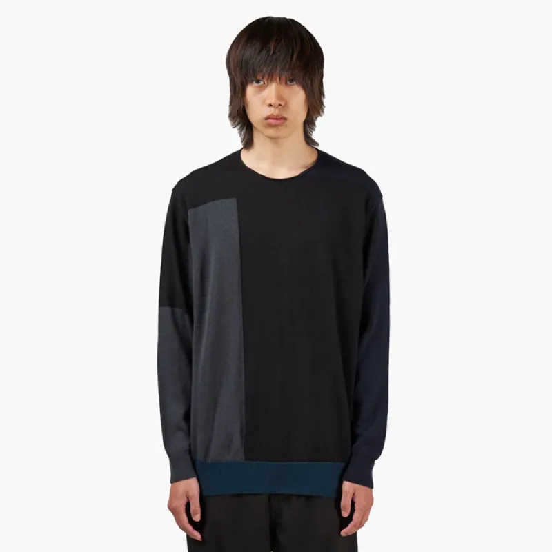 COMME des GARÇONS HOMME Worsted Wool Crewneck / Multi made by Livestock