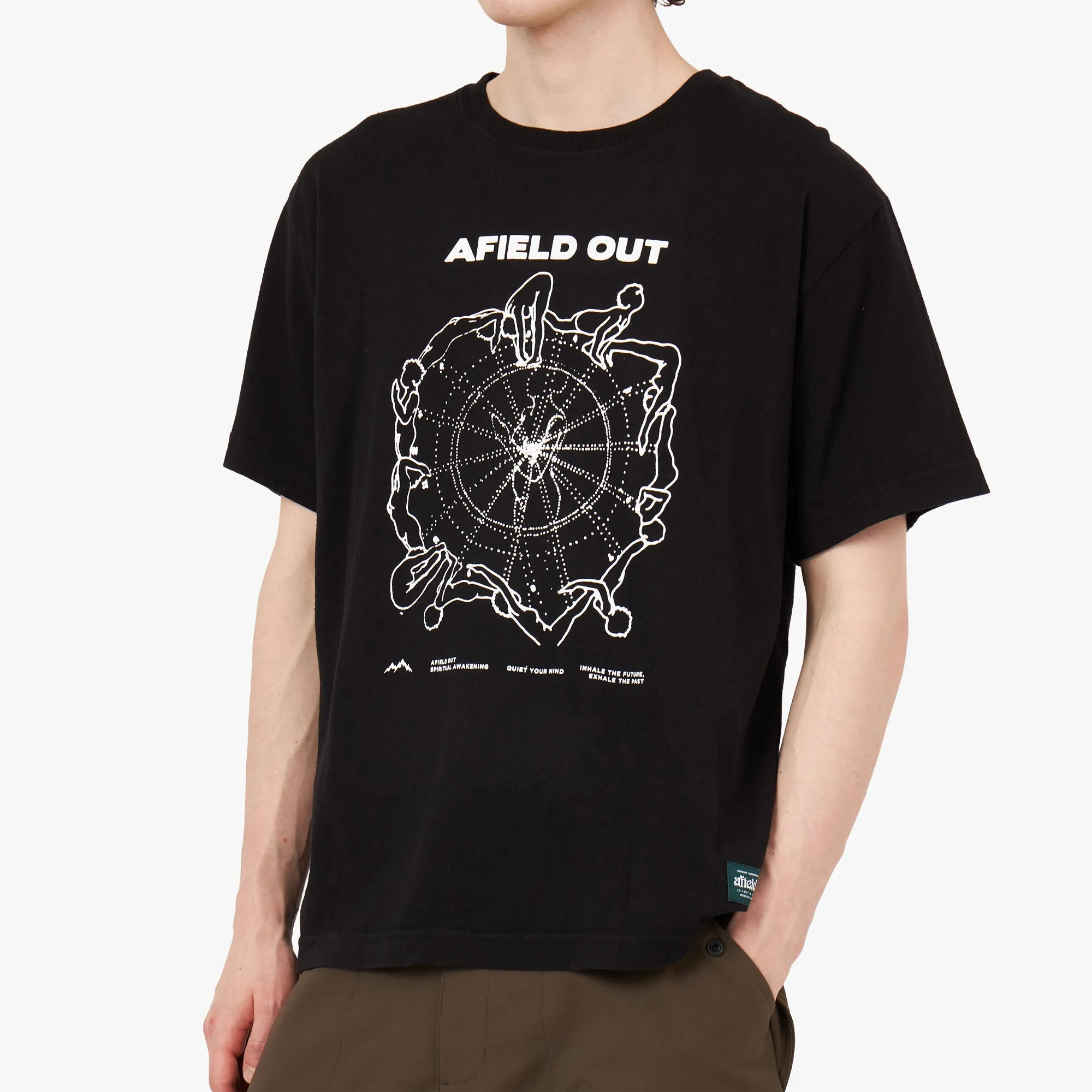 Afield Out Flow T-Shirt Black sold by Livestock product image thumbnail 4