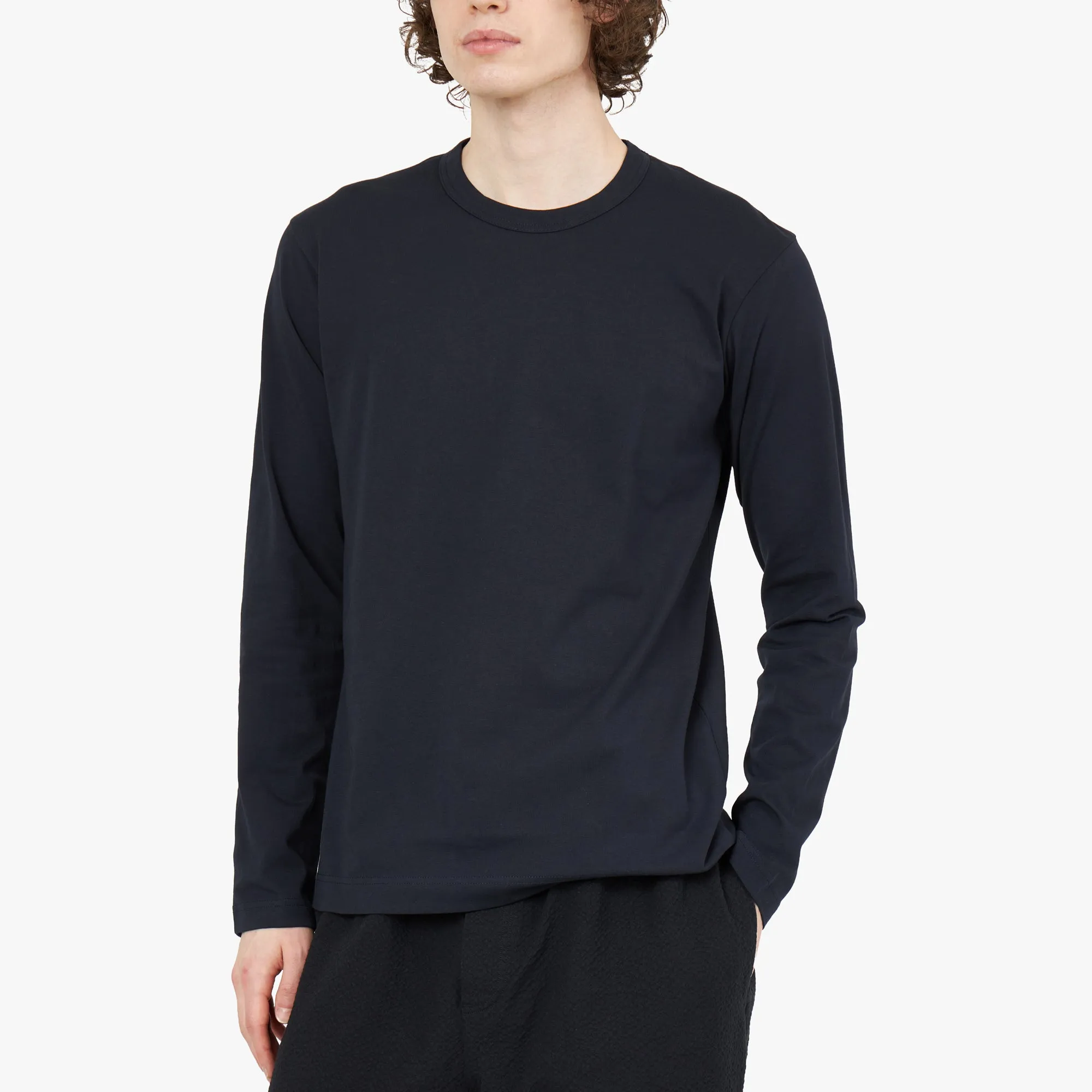 COMME des GARÇONS SHIRT Long Sleeve T-shirt / Navy sold by Livestock product image thumbnail 4