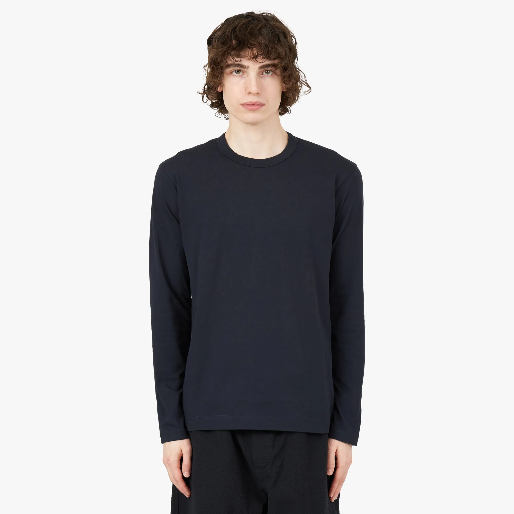 COMME des GARÇONS SHIRT Long Sleeve T-shirt / Navy sold by Livestock