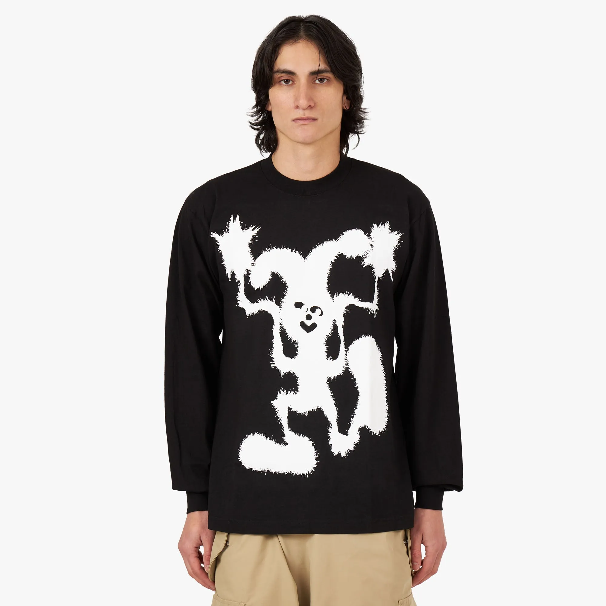 b.Eautiful x NANOOK Shinka Long Sleeve T-shirt / Black sold by Livestock