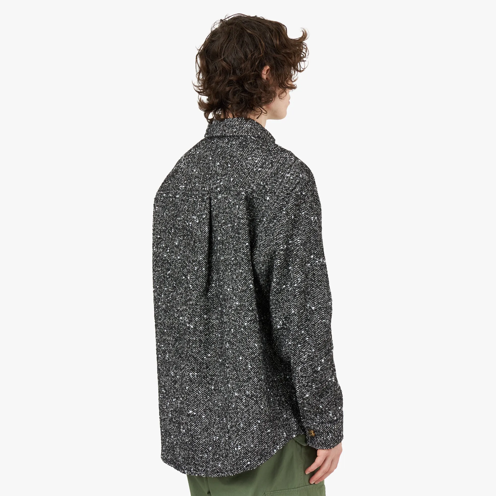 Fucking Awesome Herringbone Heavyweight Flannel Overshirt / Black sold by Livestock product image thumbnail 3