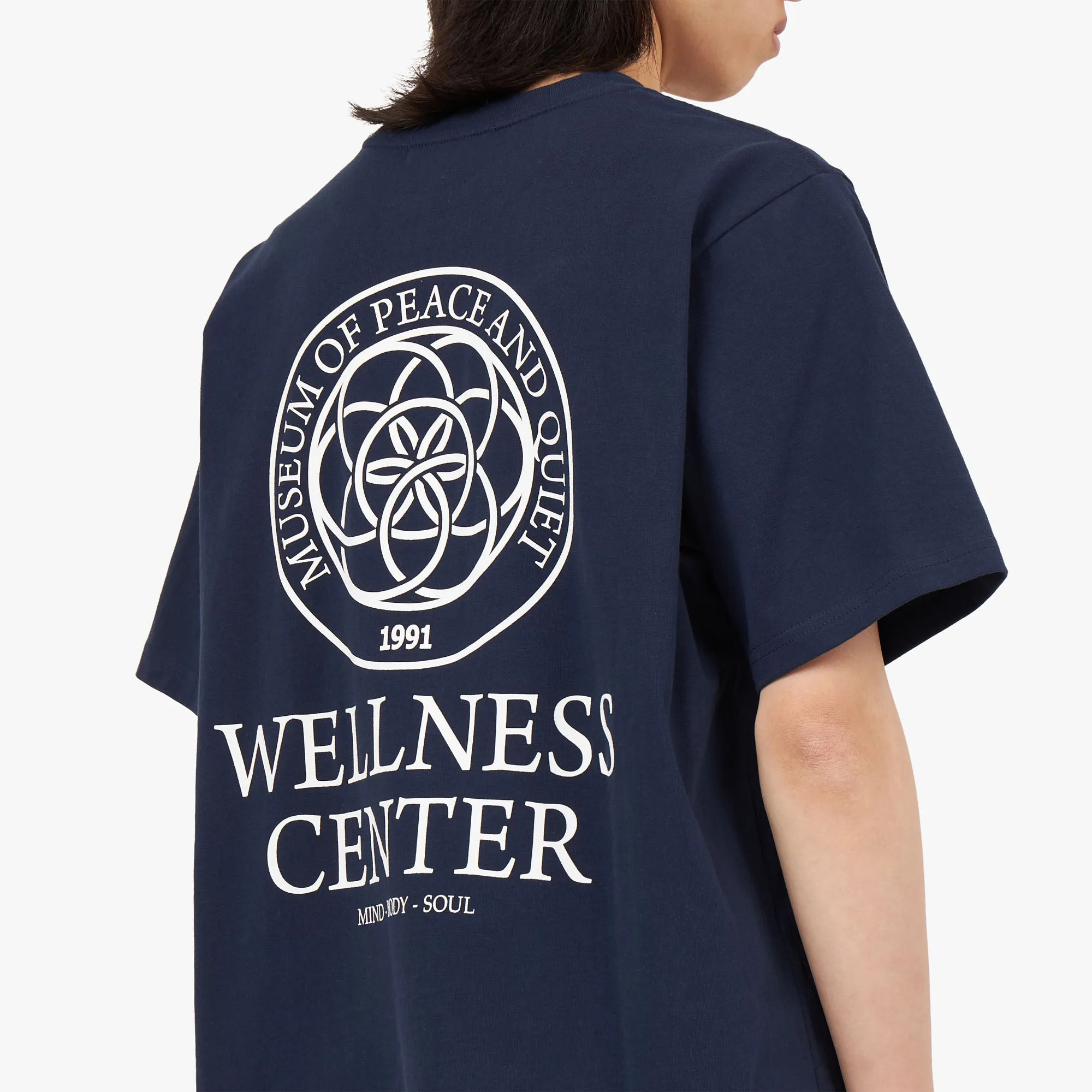 Museum of Peace & Quiet Wellness Center T-shirt / Navy sold by Livestock product image thumbnail 5