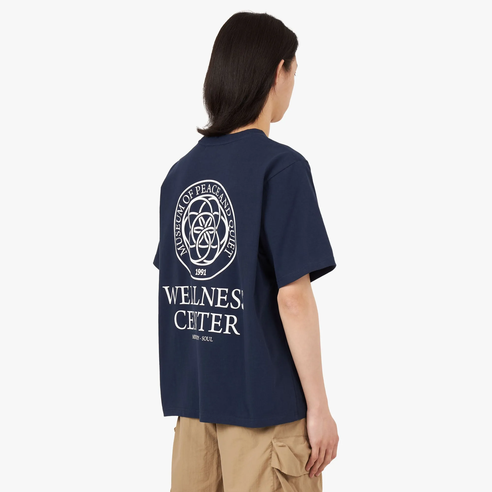 Museum of Peace & Quiet Wellness Center T-shirt / Navy sold by Livestock product image thumbnail 3